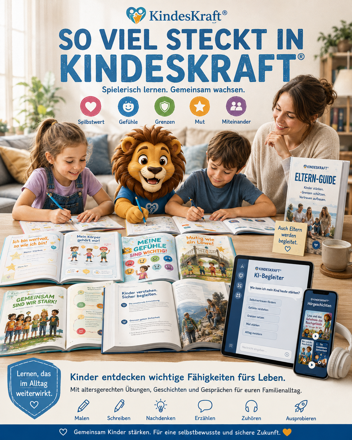 KINDESKRAFT® Familien-Paket – Kinder stärken & Eltern sicher begleiten